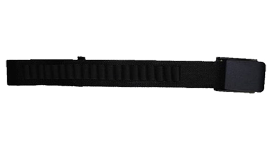 Grovtec US Inc GTAC96 Ammo Belt For Handgun Fits Up To A 50'' Waist Blk Elastic/N