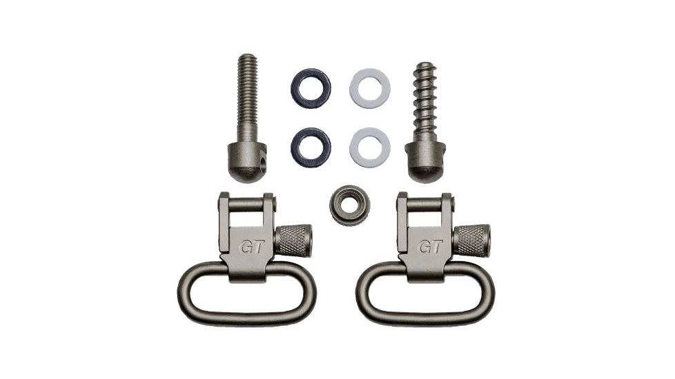GrovTec US Machine Screw Forend Locking Swivel Set, 1in, Nickel, GTSW09