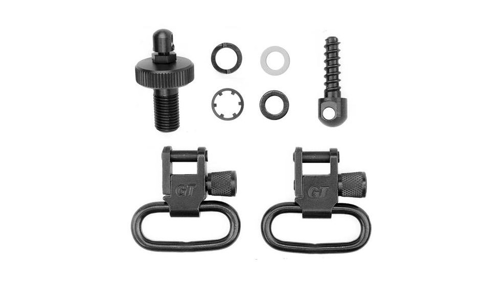 GrovTec US Shotgun Locking Swivel Set, For Mossberg 500, 12 Gauge, Black, GTSW37
