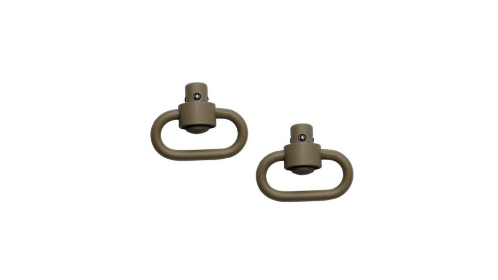 GrovTec US Heavy Duty Push Button Swivel Set, Cerakote, Flat Dark Earth, GTSW253