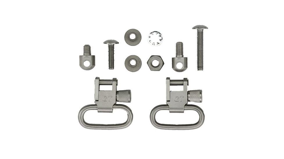 GrovTec US Ruger All -Weather Stock Locking Swivel Set, Black GTSW10