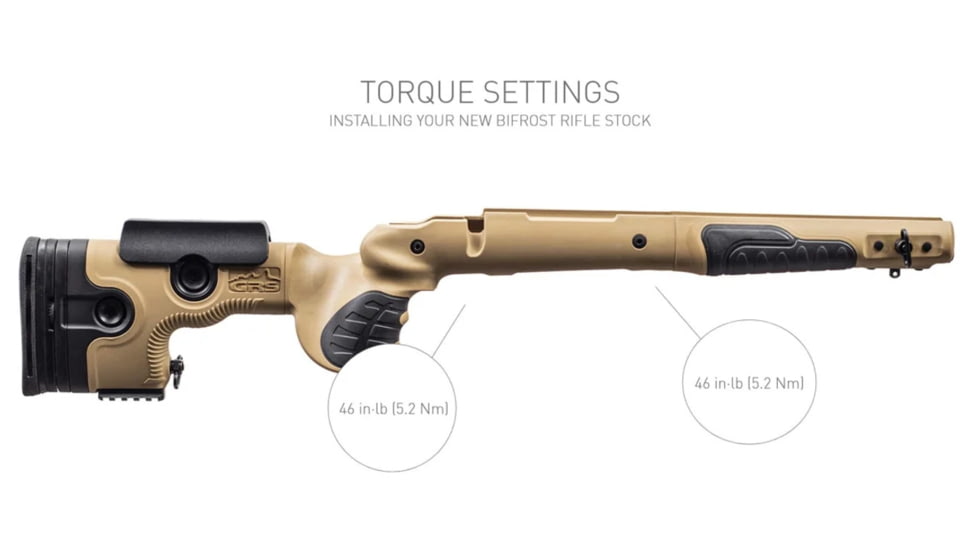 GRS Rifle Stocks Bifrost Tikka CTR Rifle Stock, Brown, Right Hand, 104467