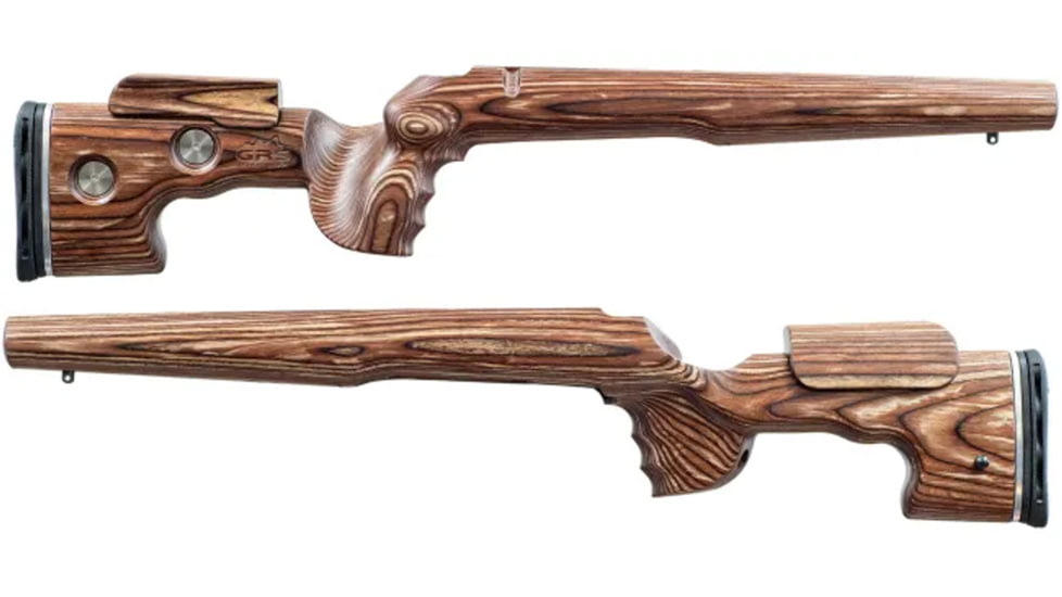 GRS Rifle Stocks Sporter Weatherby Vanguard SA Rifle Stock, Right Hand, Brown, 105601