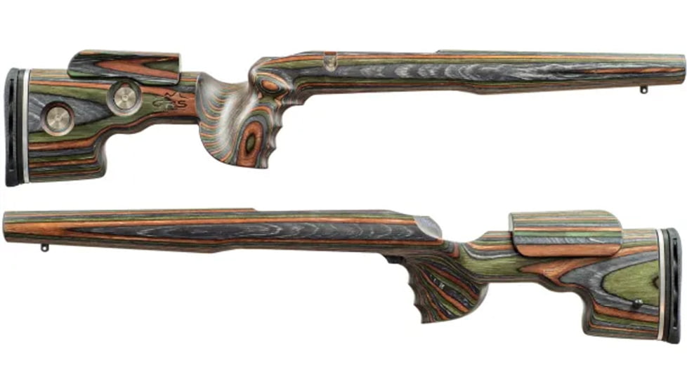 GRS Rifle Stocks Sporter Weatherby Vanguard SA Rifle Stock, Right Hand, Green Mountain Camo, 105602
