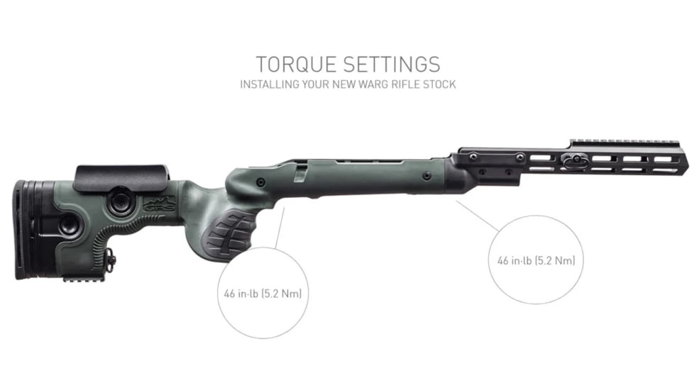 GRS Rifle Stocks Warg Ruger 10/22 Rifle Stock, Green, Right Hand, 105058