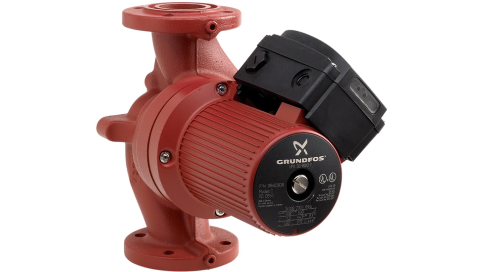 Grundfos Ups 40 240 F 200 Series Circulator Pump Without Relay 3 Ph 460V, 96402799