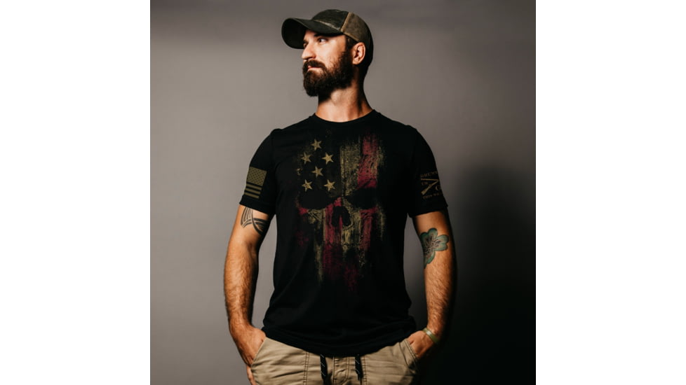 Grunt Style American Reaper 2.0 Tee Shirt - Mens, Black, 4XL, GS1606-4XL