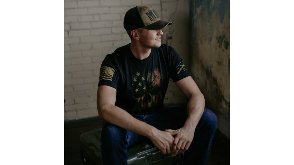 Grunt Style American Reaper 2.0 Tee Shirt - Mens, Black, 4XL, GS1606-4XL