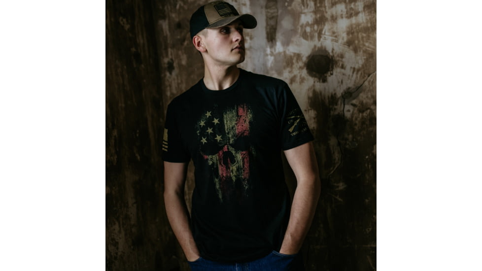 Grunt Style American Reaper 2.0 Tee Shirt - Mens, Black, 4XL, GS1606-4XL