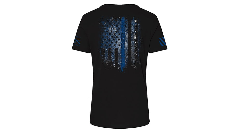 Grunt Style Blue Shield T-Shirt - Womens, Black, 3XL, GS3074-3XL