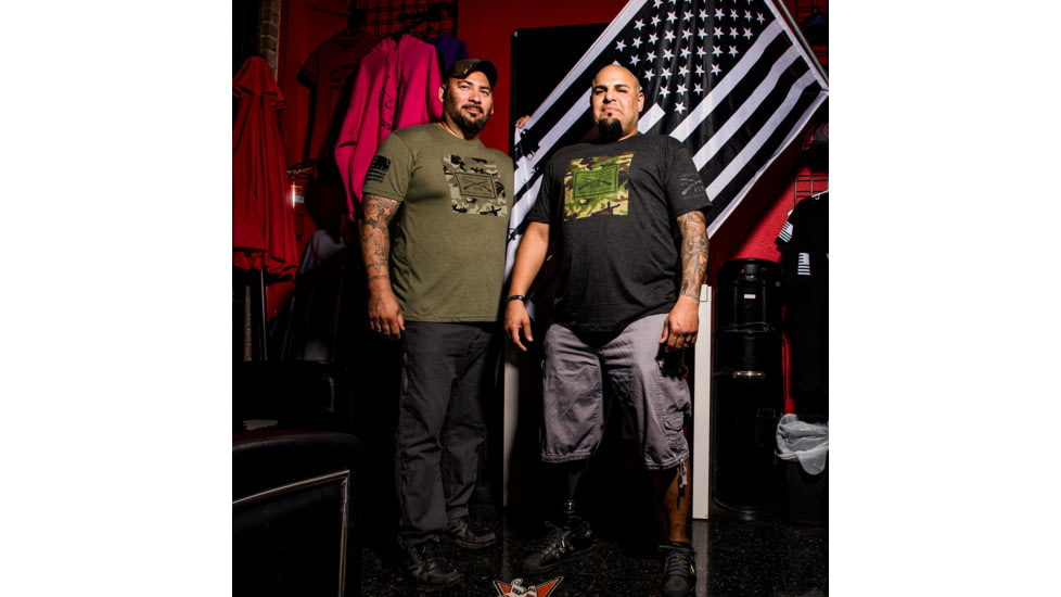 Grunt Style GS Multicam Logo T-Shirt - Mens, Military Green, Large, GS3907-L