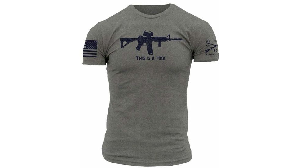 Grunt Style I Am The Weapon Tee Shirt - Men's, Deep Heather, 2XL GS1861-2XL