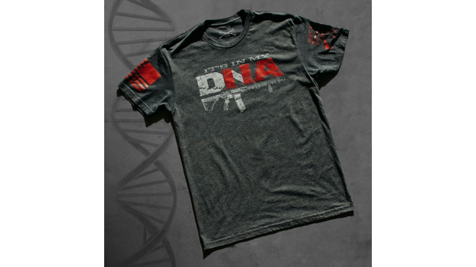 Grunt Style Its In My DNA T-Shirt - Mens, Charcoal, 4XL, GS3998-4XL