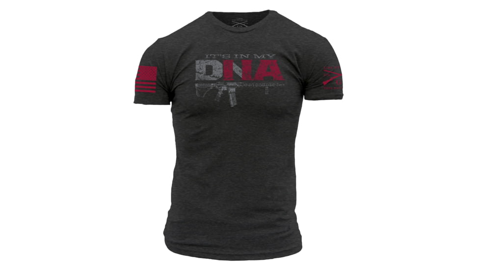 Grunt Style Its In My DNA T-Shirt - Mens, Charcoal, 4XL, GS3998-4XL