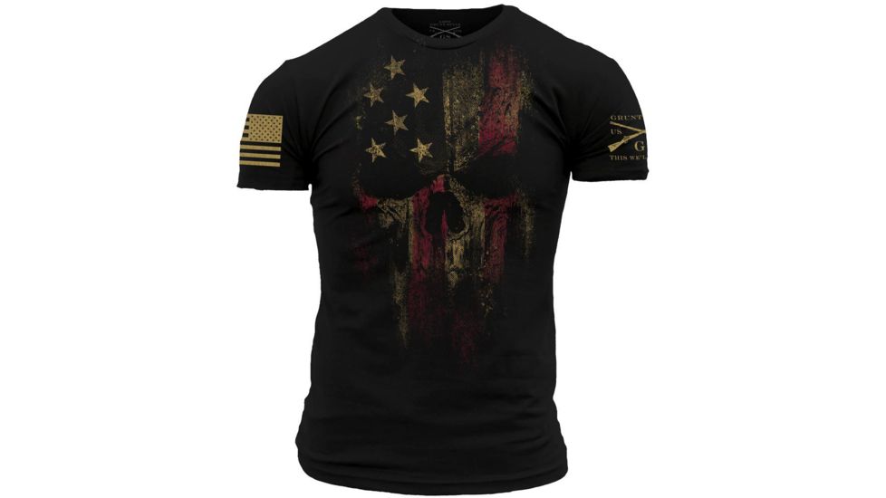 Grunt Style Men's American Reaper 2.0 Tee Shirt, Black, 2XL GS1606-2XL