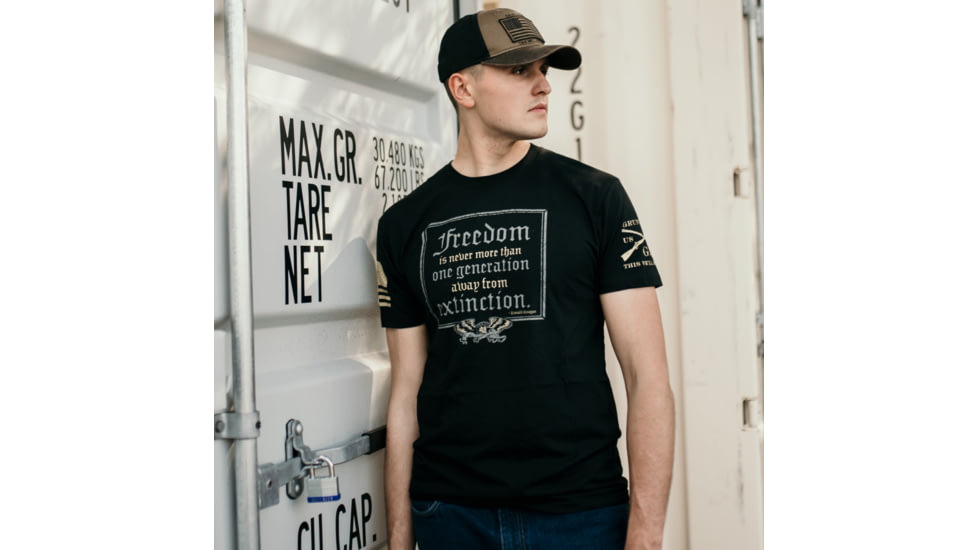 Grunt Style One Generation Away T-Shirt - Mens, Black, 3XL, GS3927-3XL