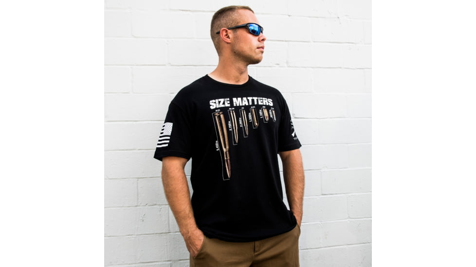 Grunt Style Size Matters Tee Shirt - Mens, Black, 2XL, GS2563-2XL