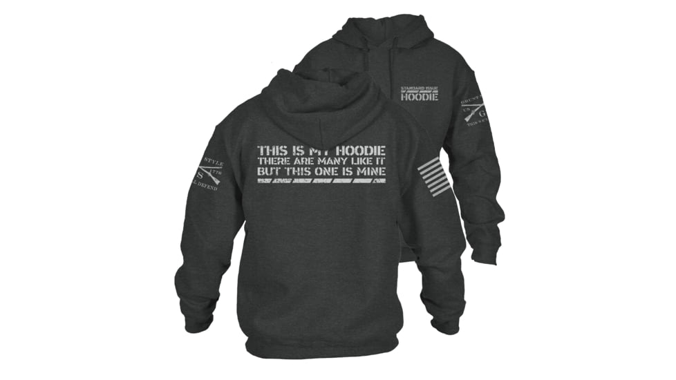 Grunt Style This Is My Hoodie - Mens, Dark Heather, Large, GS3655-L