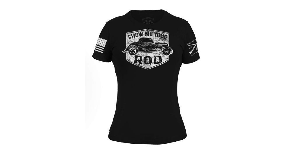 Grunt Style Women's Show me your Rod Tee Shirt, Large GS2256-L