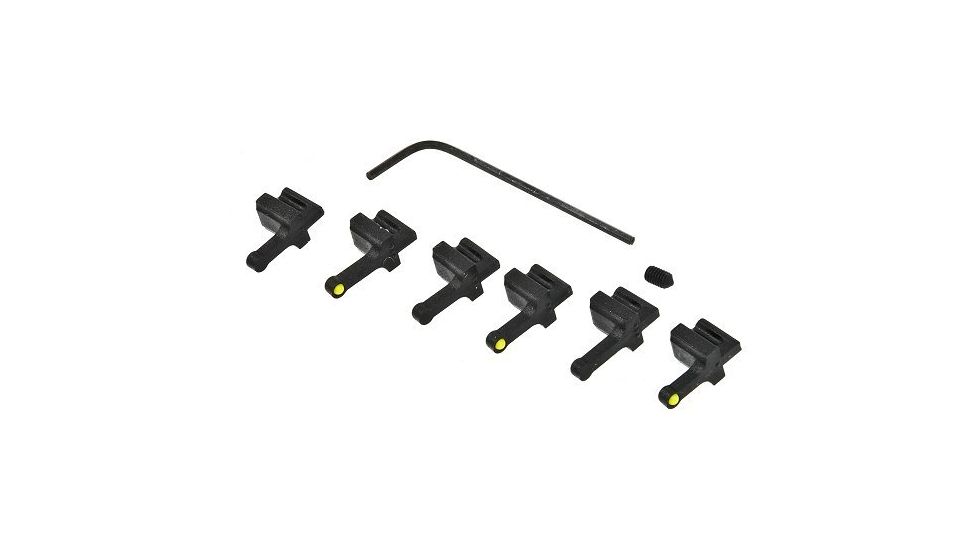 American Tactical Imports GSG Front Sight Kit, 3 Yellow/3 Black, GER202672