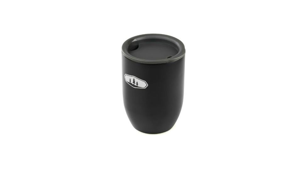 GSI Doppio Mug 6.5oz, Stainless Steel, Black 65115