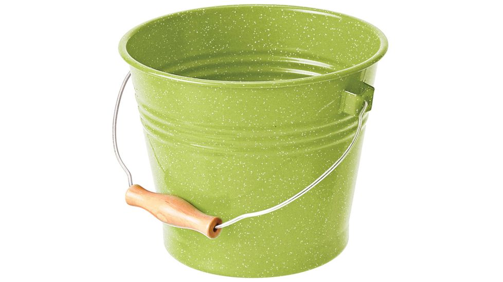 GSI Enamel 5 Quart Bucket Green 27455