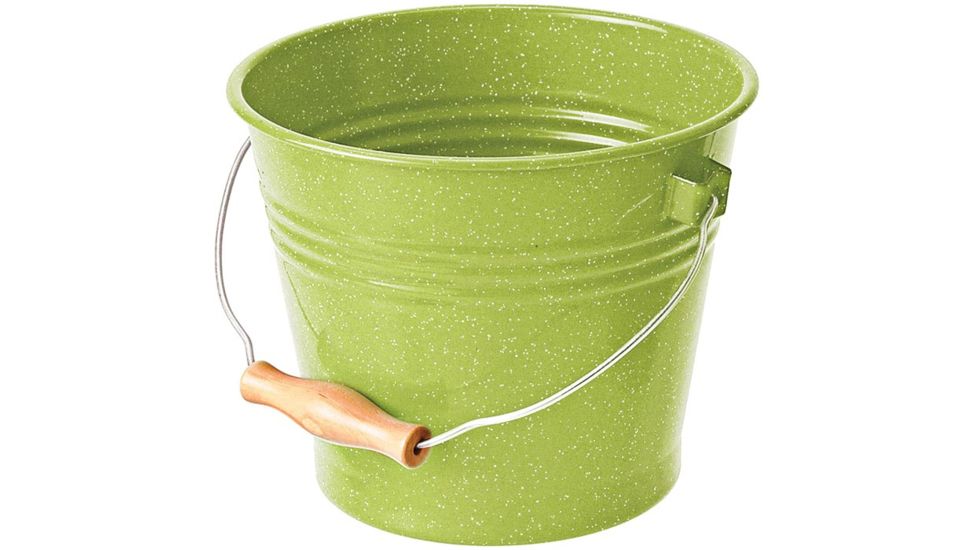 GSI Enamel 5 Quart Bucket Green 27455