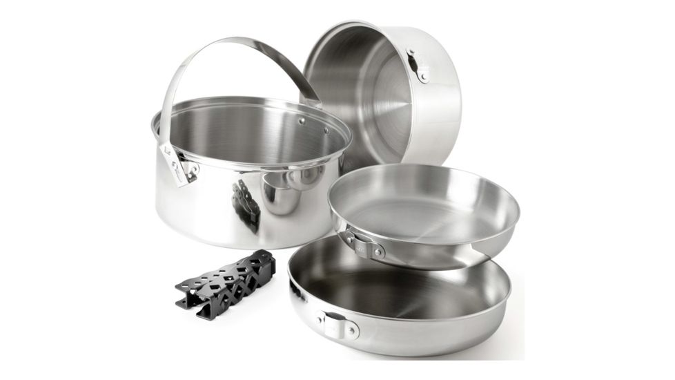GSI Glacier Stainless Cookset Lg 68207