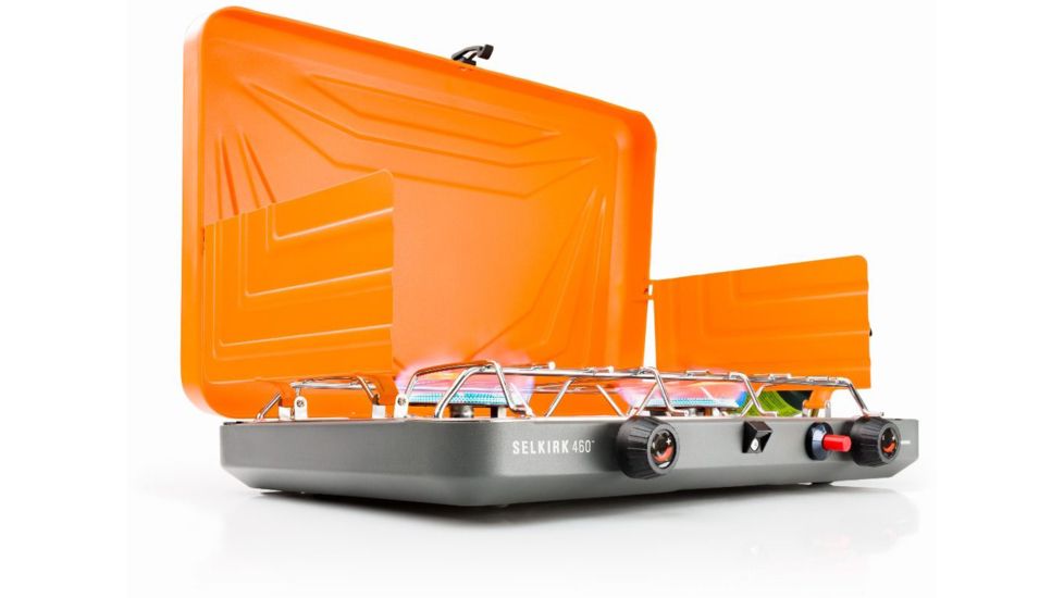 GSI Selkirk 460 2-Burner Camp Stove, Orange, 56011
