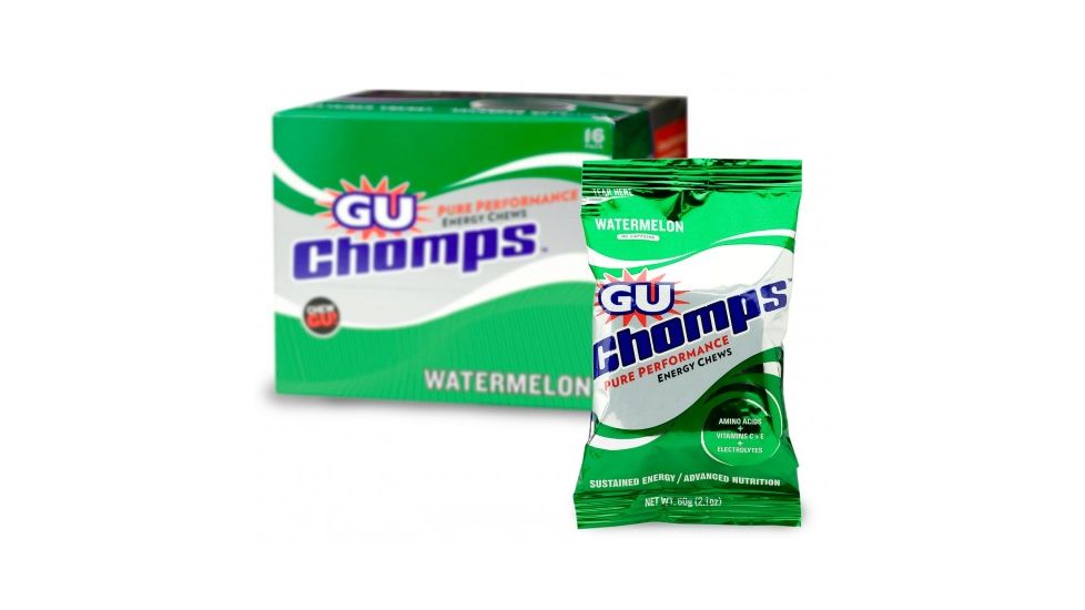 GU Chomps Watermelon Energy Chews-16 Pack