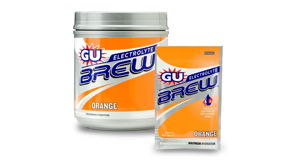 GU Orange Electrolyte Brew Packets-16 Pack