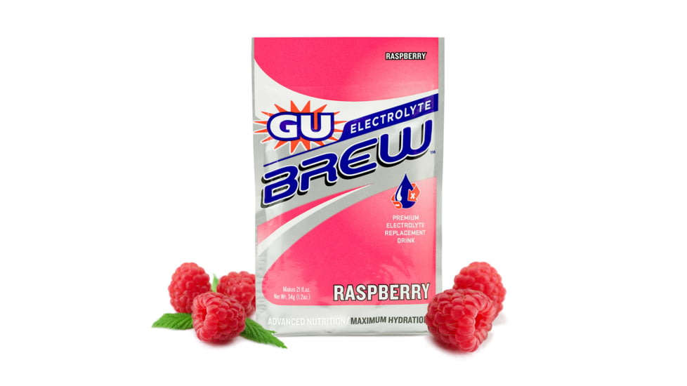 GU Raspberry Electrolyte Brew Packets