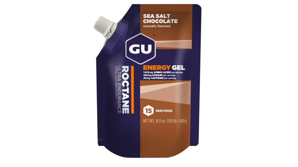 GU Roctane Sea Salt Chocolate Energy Gel-15 Serving Packet