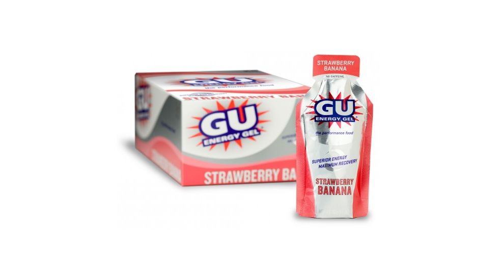 GU Strawberry Banana Energy Gel-24 Pack