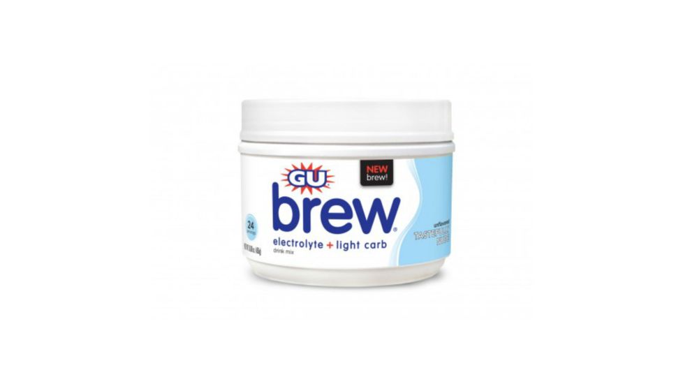 GU Tastefully Nude Electolyte Brew Canister-24 Servings