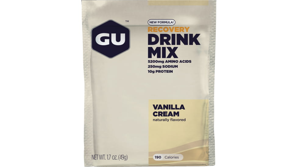 GU Vanilla Cream Recovery Drink Mix -Single