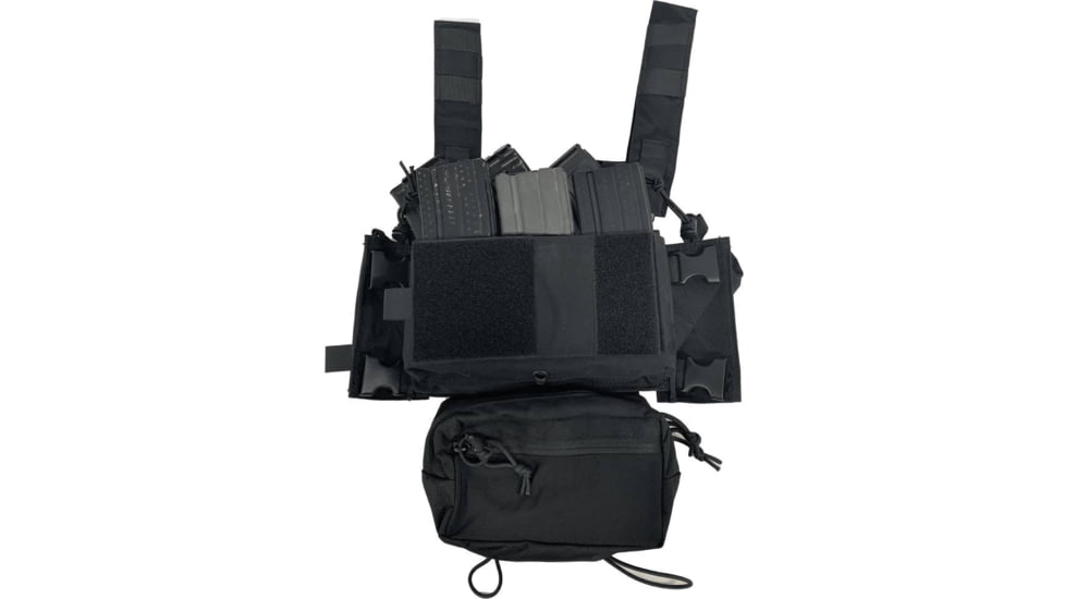 Guard Dog Body Armor Lightweight Recce Rig, Black, S-2XL, RECCE-RIG