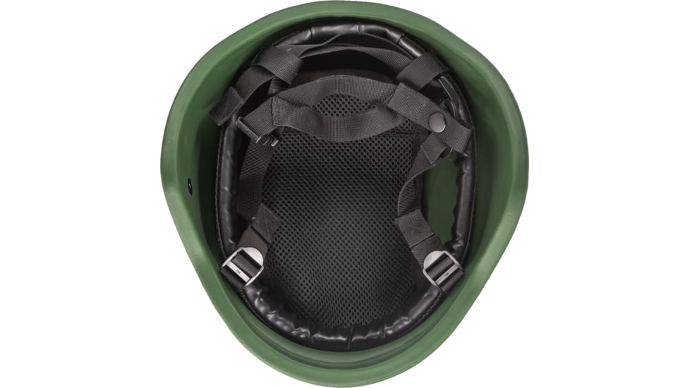 Guard Dog Body Armor PASGT Helmet Low Cut over Ears , NIJ IIIA w/BOA, OD Green, Large, PASGT-IIIA-RAIL-OD