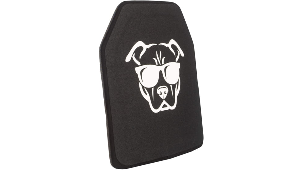 Guard Dog Body Armor Level III UHMWPE Ceramic Plate, 10x12, Black, 10x12, UHMWPE-III-PLATE