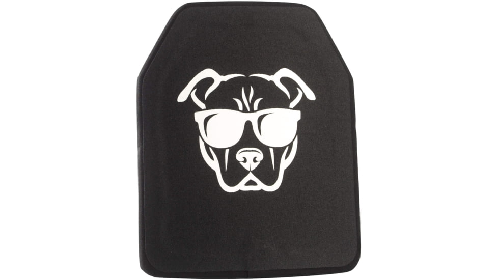 Guard Dog Body Armor Level III UHMWPE Ceramic Plate, 10x12, Black, 10x12, UHMWPE-III-PLATE