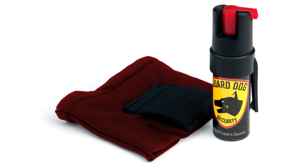 Guard Dog Security InstaFire Pepper Spray Hand Sleeve w/ 0.5 oz Pepper Spray, Red Sleeve, Activewear PS-GDIFOC18-1RD