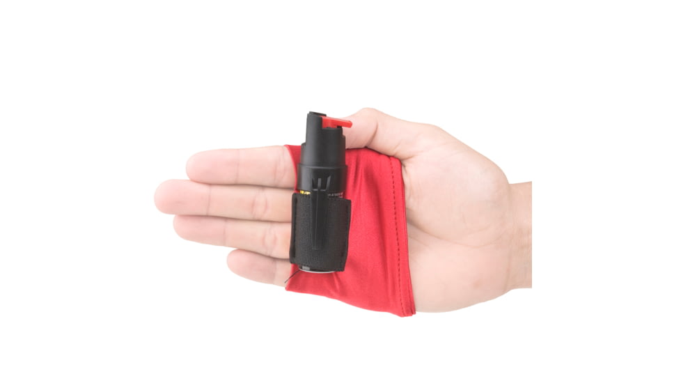 Guard Dog Security InstaFire Pepper Spray Hand Sleeve w/ 0.5 oz Pepper Spray, Red Sleeve, Activewear PS-GDIFOC18-1RD