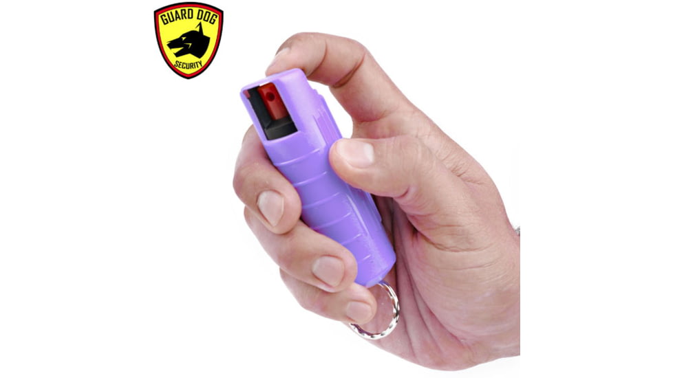 Guard Dog Security 1/2oz 18% OC Pepper Spray - UV w/ Lilac Hard Case PS-GDOC18-1HCLC