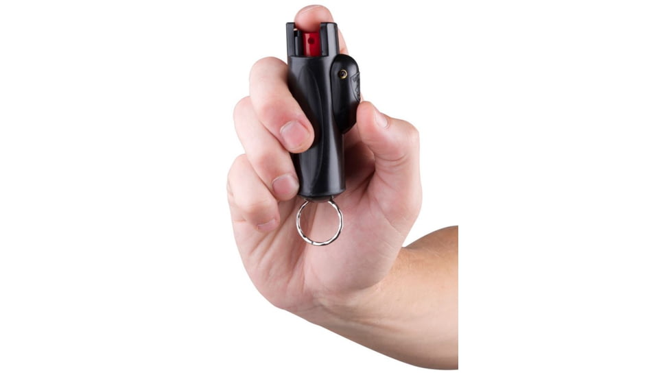 Guard Dog Security AccuFire Keychain Pepper Spray, w/Laser, Black PS-GDAF-BK
