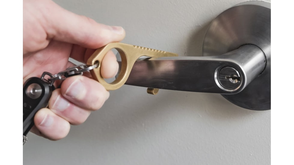 Guard Dog Security NoTouch Keyring for Opening Doors and Pressing Buttons, Gold, KC-GDNT-GD