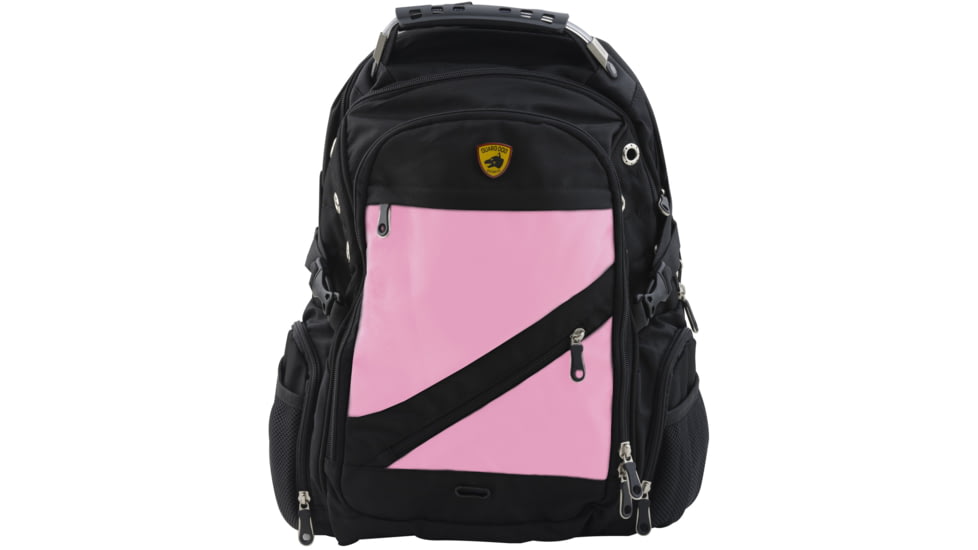 Guard Dog Security ProShield 2 Bulletproof Backpack 37 L, NIJ Level IIIA, Black/Pink, BP-GDP2-PK