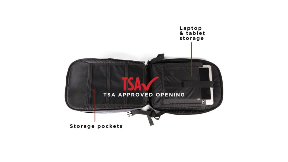 Guard Dog Security ProShield Pro Backpack 26L, Black/Grey, BP-GDPP-BG