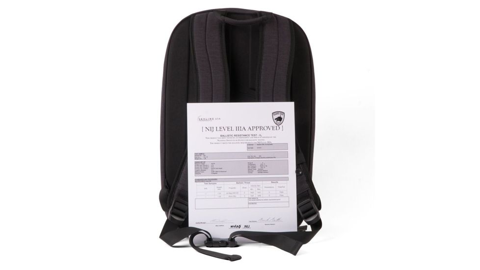 Guard Dog Security ProShield Smart Bulletproof Backpack 27L, Level IIIA, Black, BP-GDPSM-BK
