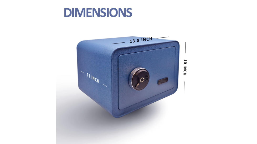 Guard Dog Security Small Biometric Safe, 3 Way Access, Blue, One Size, SF-GDBSS-BL