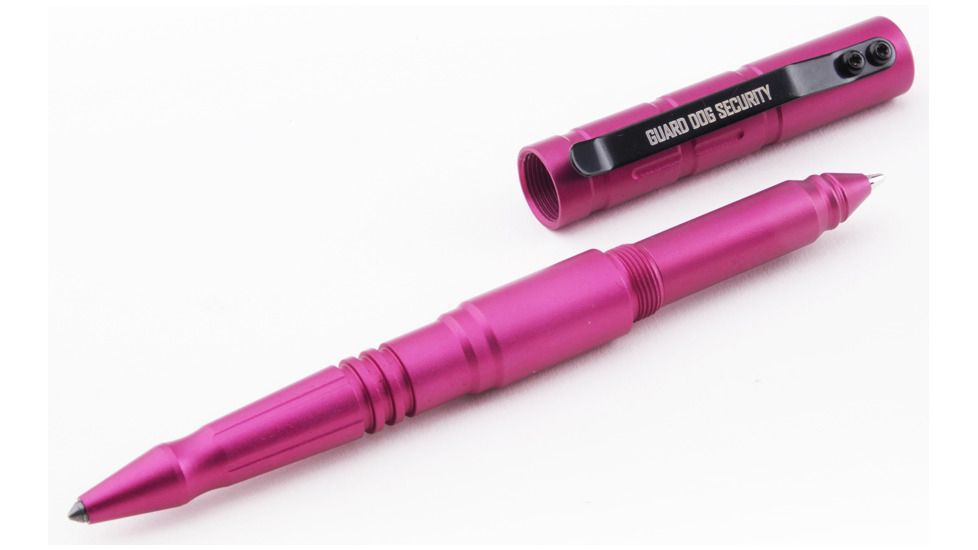 Guard Dog Security Tactical Pen - Type III Aluminum Tactical Pen w/ Tungsten Steel Pressure Tip, Pink TP-GDE1000PK